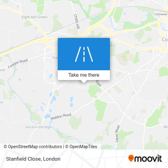 Stanfield Close map