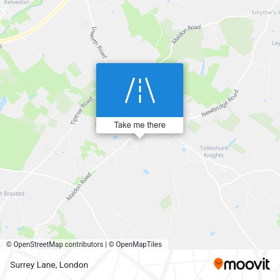 Surrey Lane map