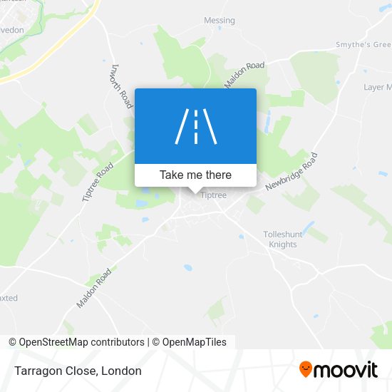 Tarragon Close map