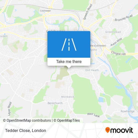 Tedder Close map