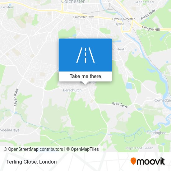 Terling Close map