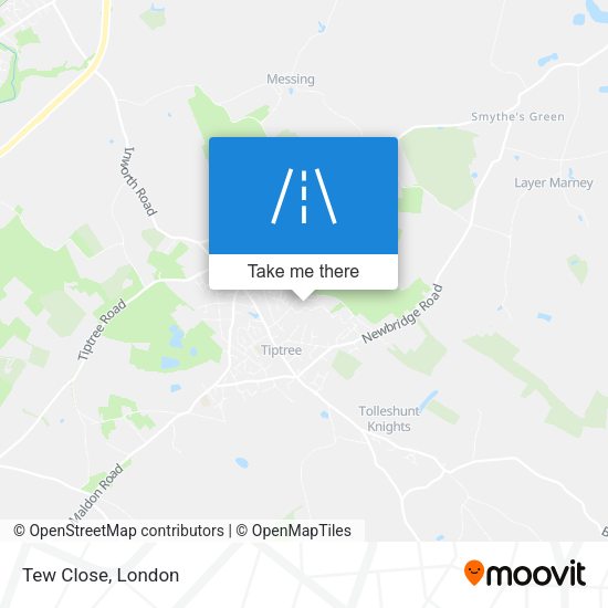 Tew Close map