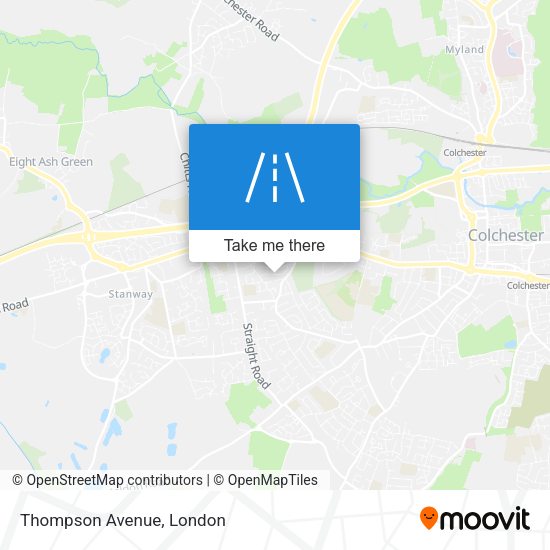 Thompson Avenue map
