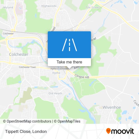 Tippett Close map