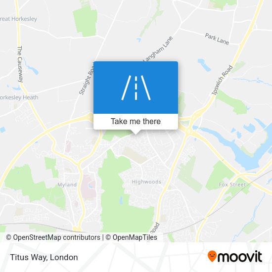 Titus Way map