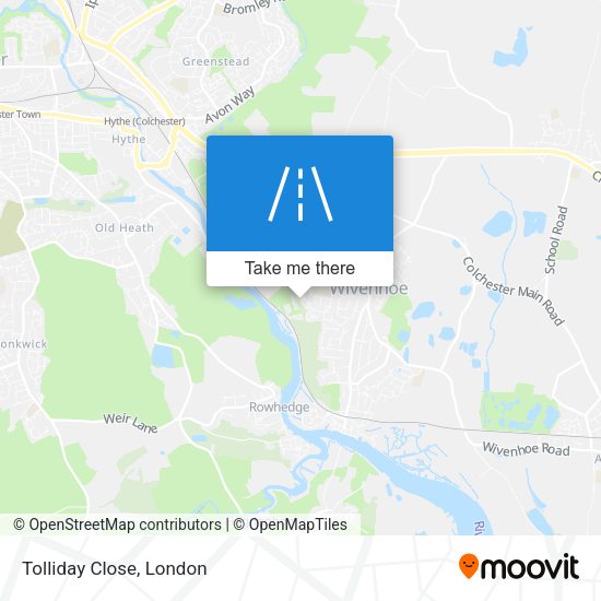 Tolliday Close map
