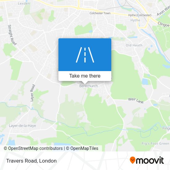 Travers Road map