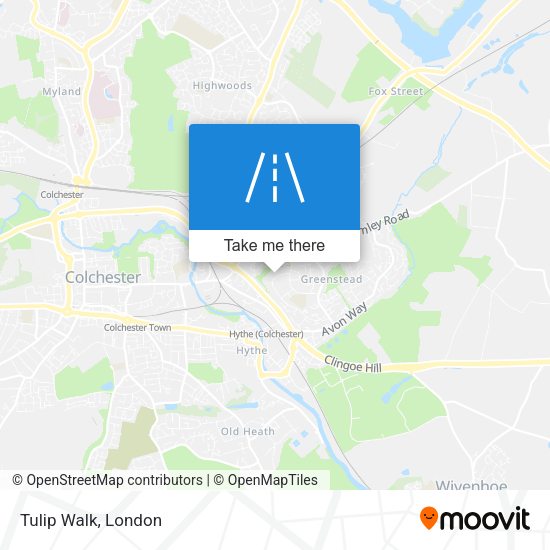 Tulip Walk map