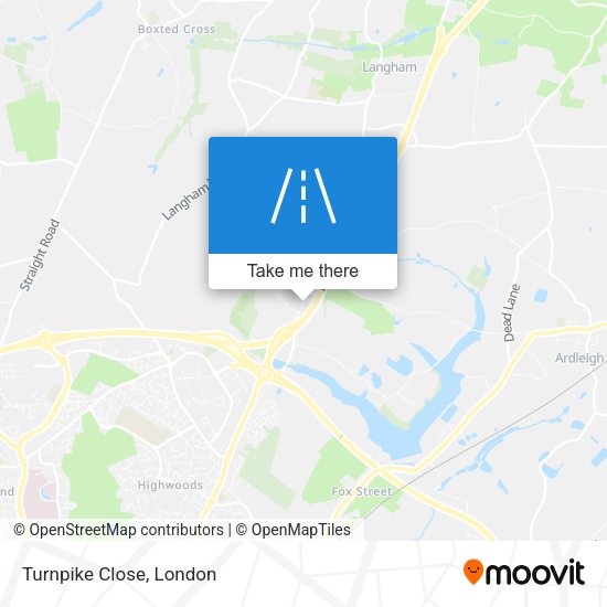 Turnpike Close map