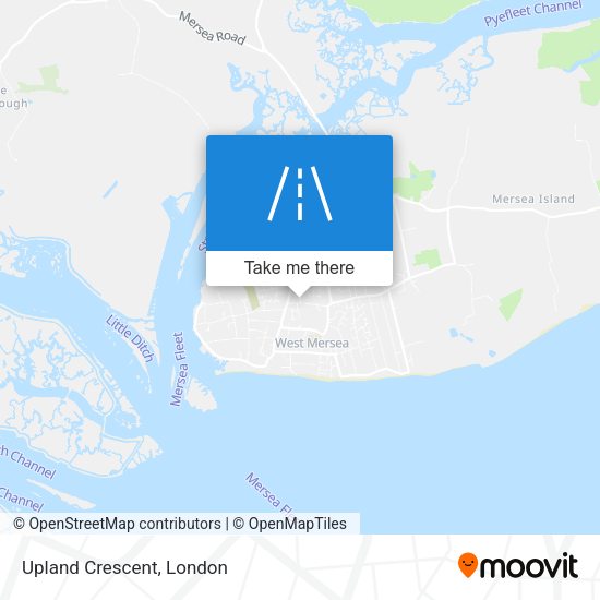 Upland Crescent map