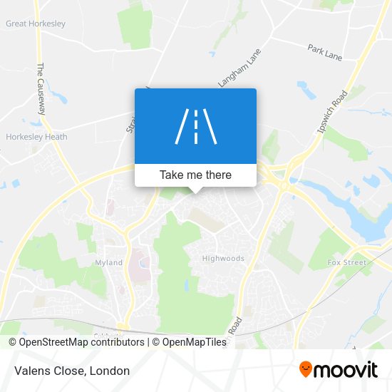 Valens Close map