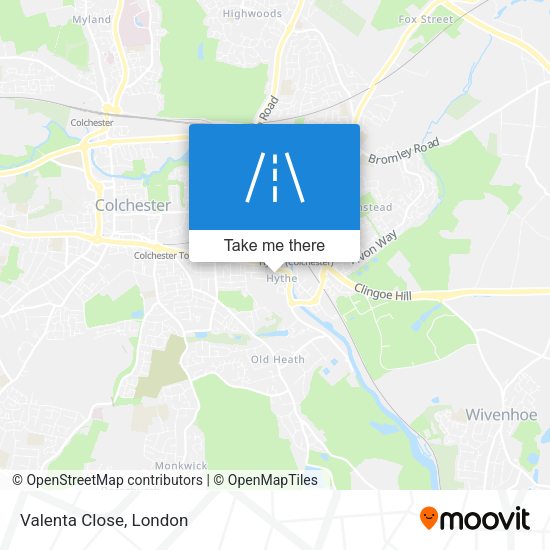 Valenta Close map
