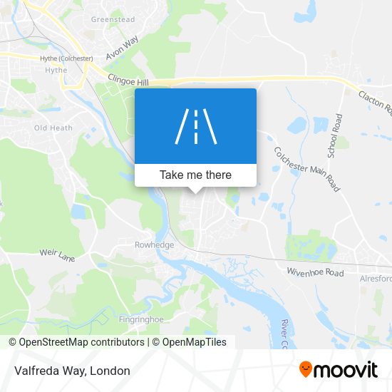 Valfreda Way map