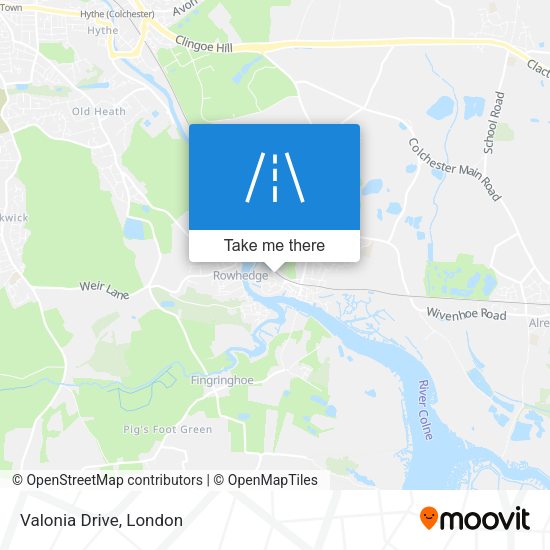 Valonia Drive map