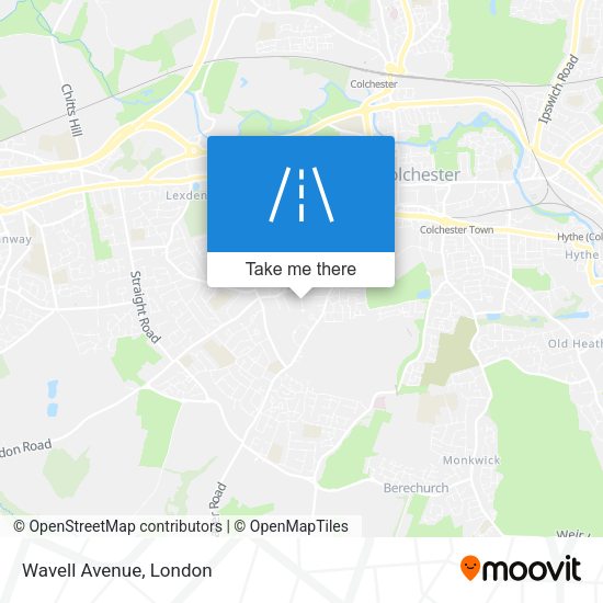 Wavell Avenue map