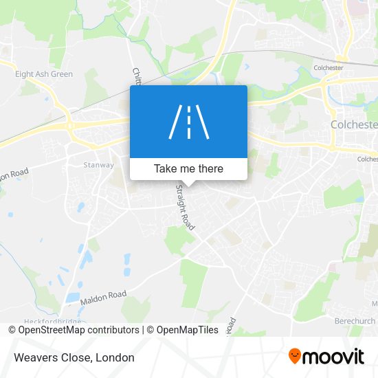 Weavers Close map