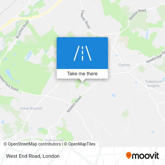West End Road map