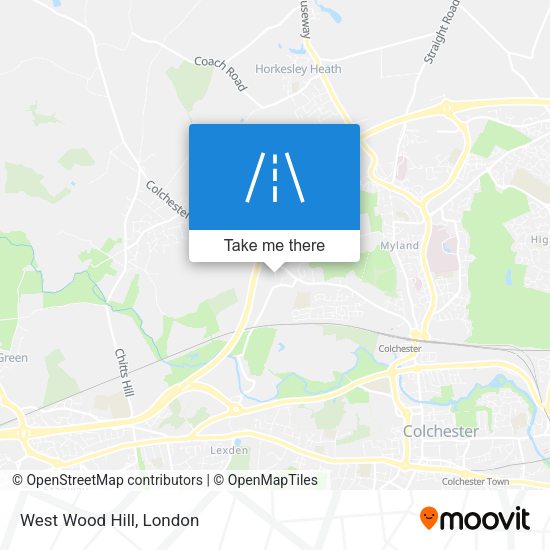 West Wood Hill map