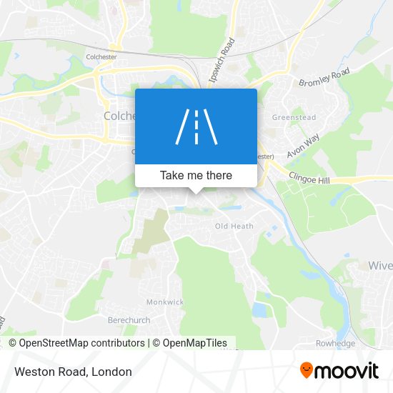 Weston Road map