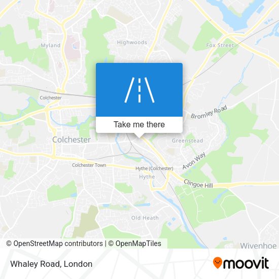 Whaley Road map