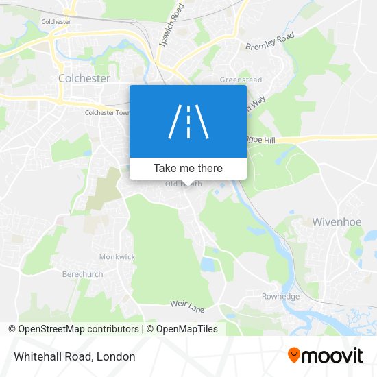 Whitehall Road map
