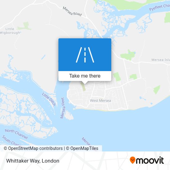 Whittaker Way map