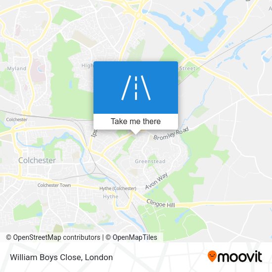 William Boys Close map