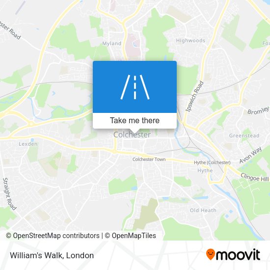 William's Walk map