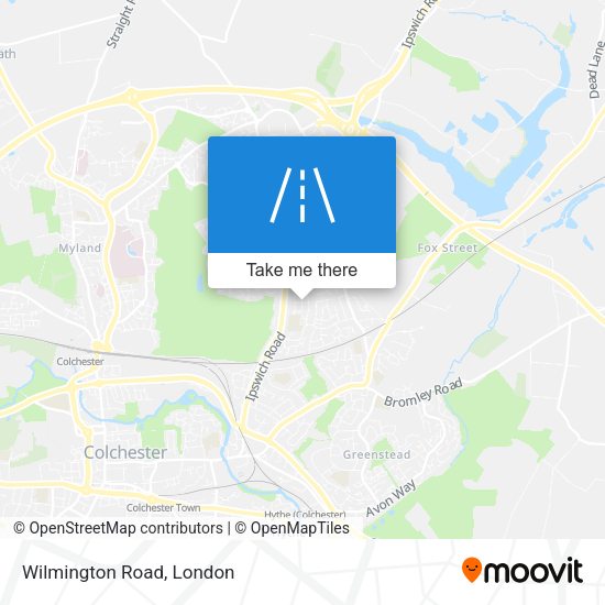 Wilmington Road map