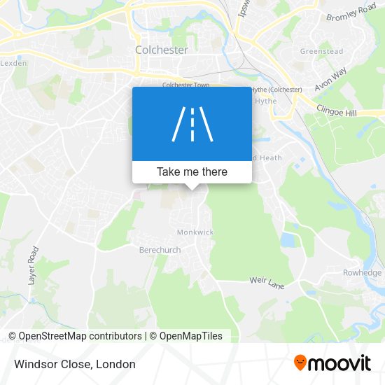 Windsor Close map