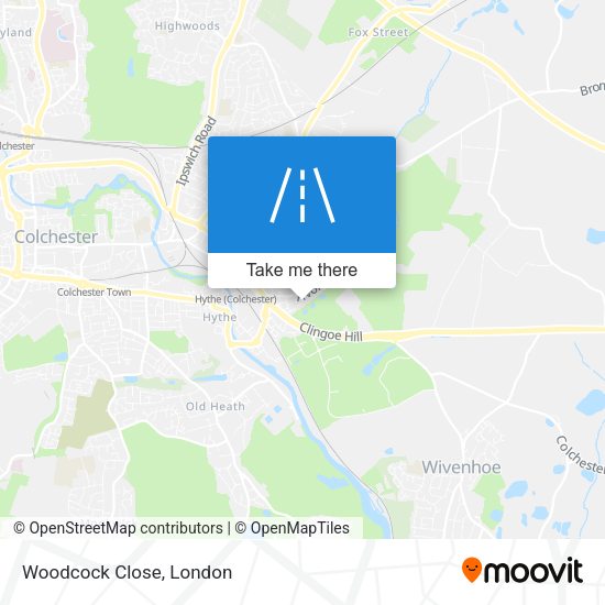 Woodcock Close map