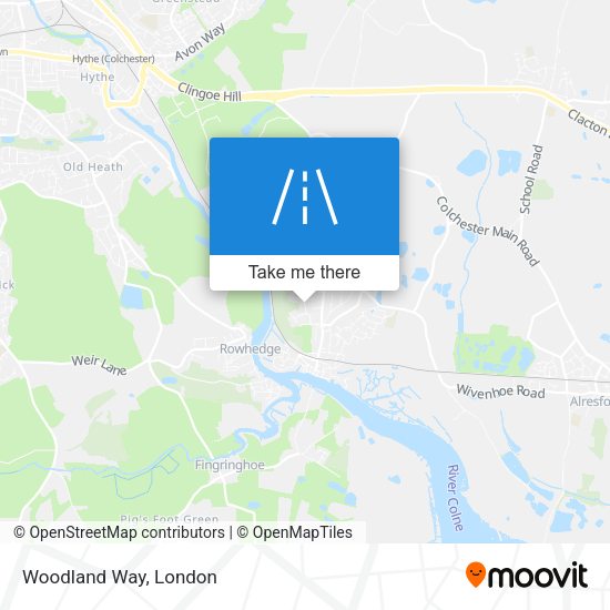Woodland Way map