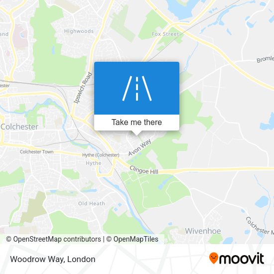 Woodrow Way map