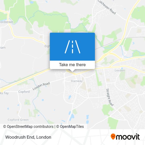 Woodrush End map