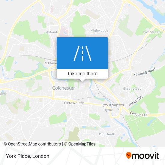 York Place map