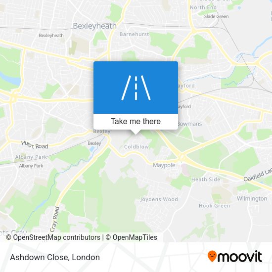 Ashdown Close map