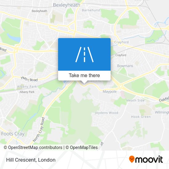 Hill Crescent map