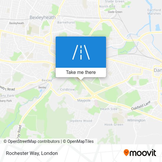 Rochester Way map