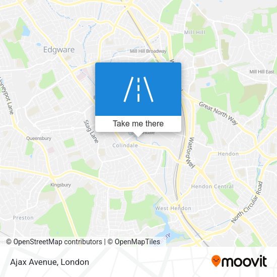 Ajax Avenue map