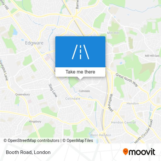 Booth Road map