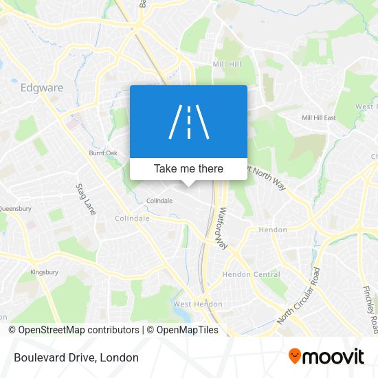 Boulevard Drive map