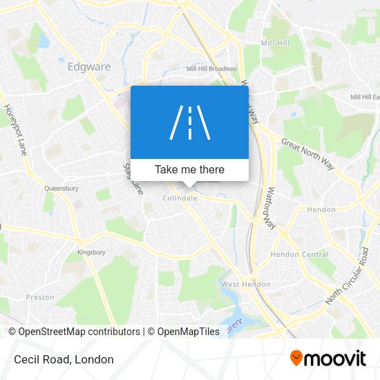 Cecil Road map
