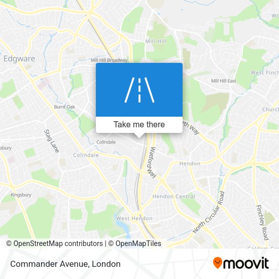 Commander Avenue map