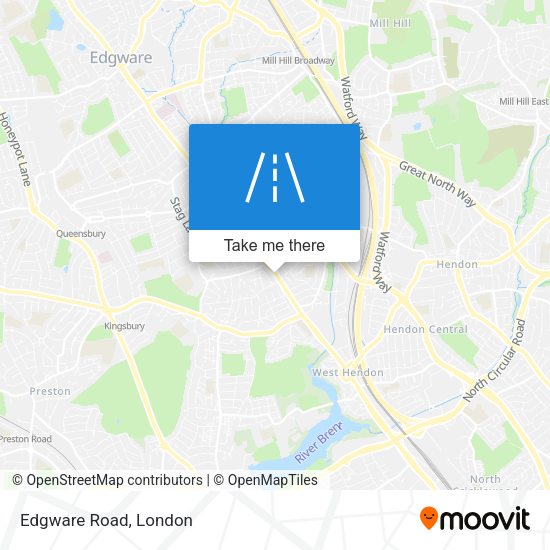 Edgware Road map
