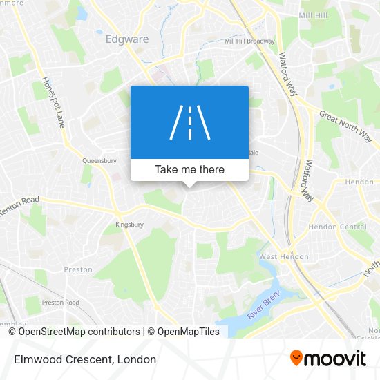 Elmwood Crescent map