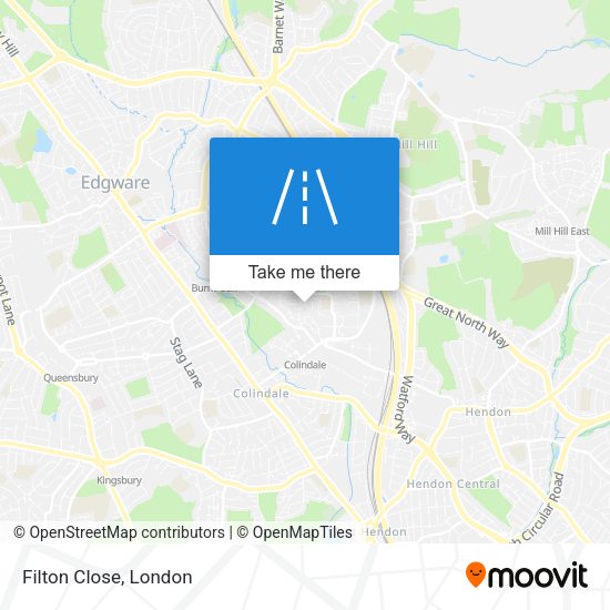 Filton Close map