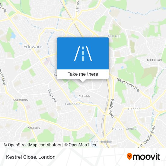 Kestrel Close map