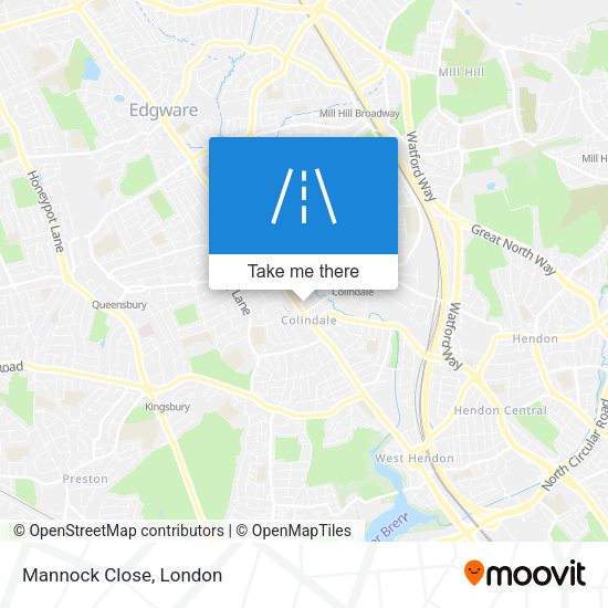 Mannock Close map