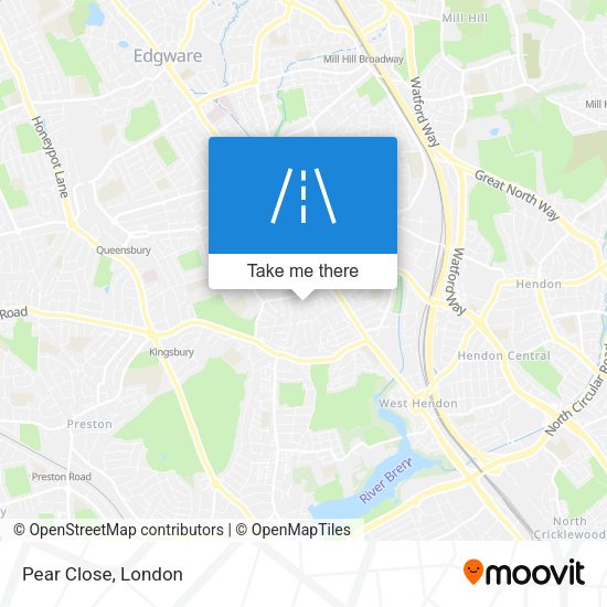 Pear Close map