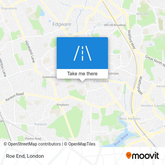 Roe End map